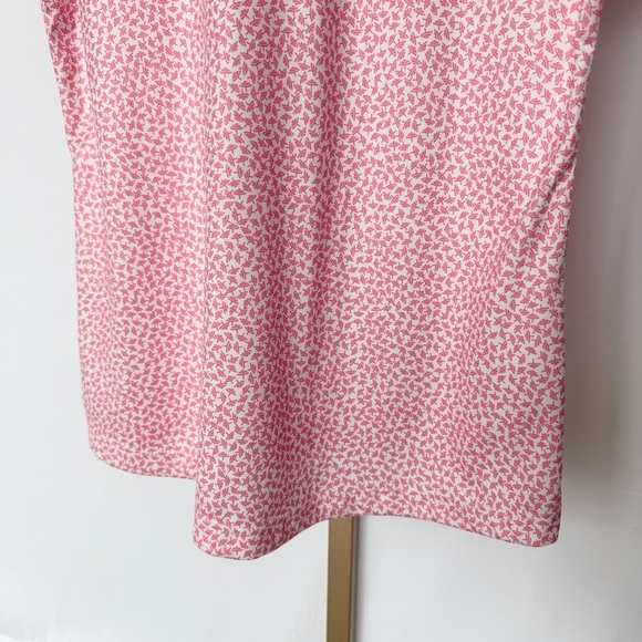 Greg Norman Women's Pink Umbrella Pattern Polo Shirt Size M Quarter-Zip Stretch - Picture 9 of 11